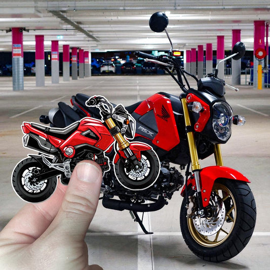 Honda Grom 2013-15 Stickers - Set of 3 Motorcycle Decals