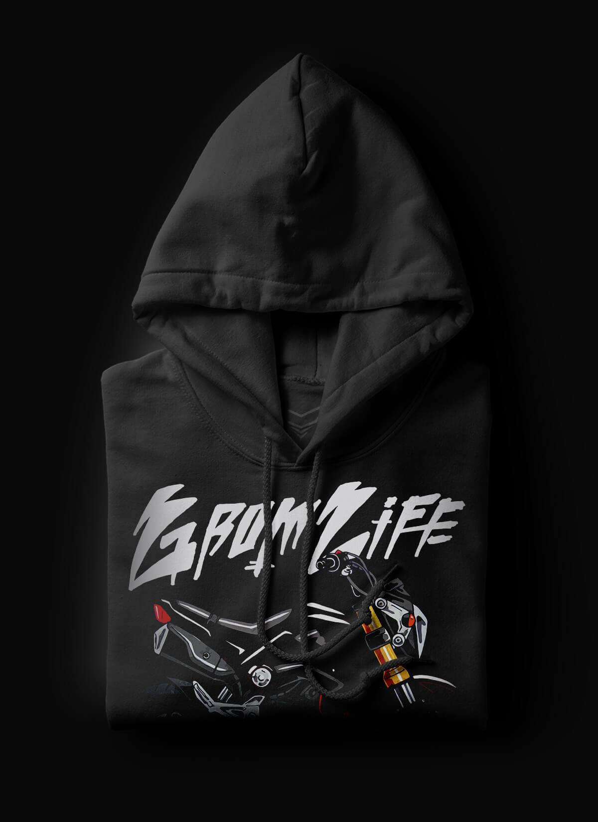 Honda Grom 2013-15 Inspired Hoodie - Motorcycle Sweatshirt