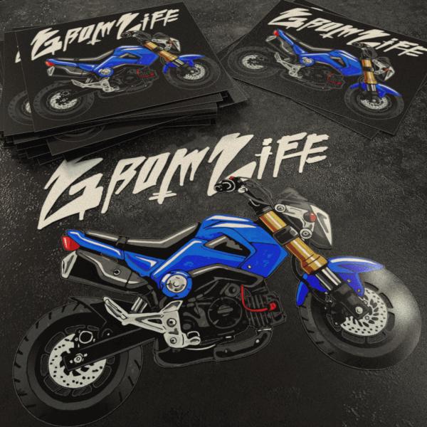 Honda Grom 2013-15 Stickers - Set of 3 Motorcycle Decals