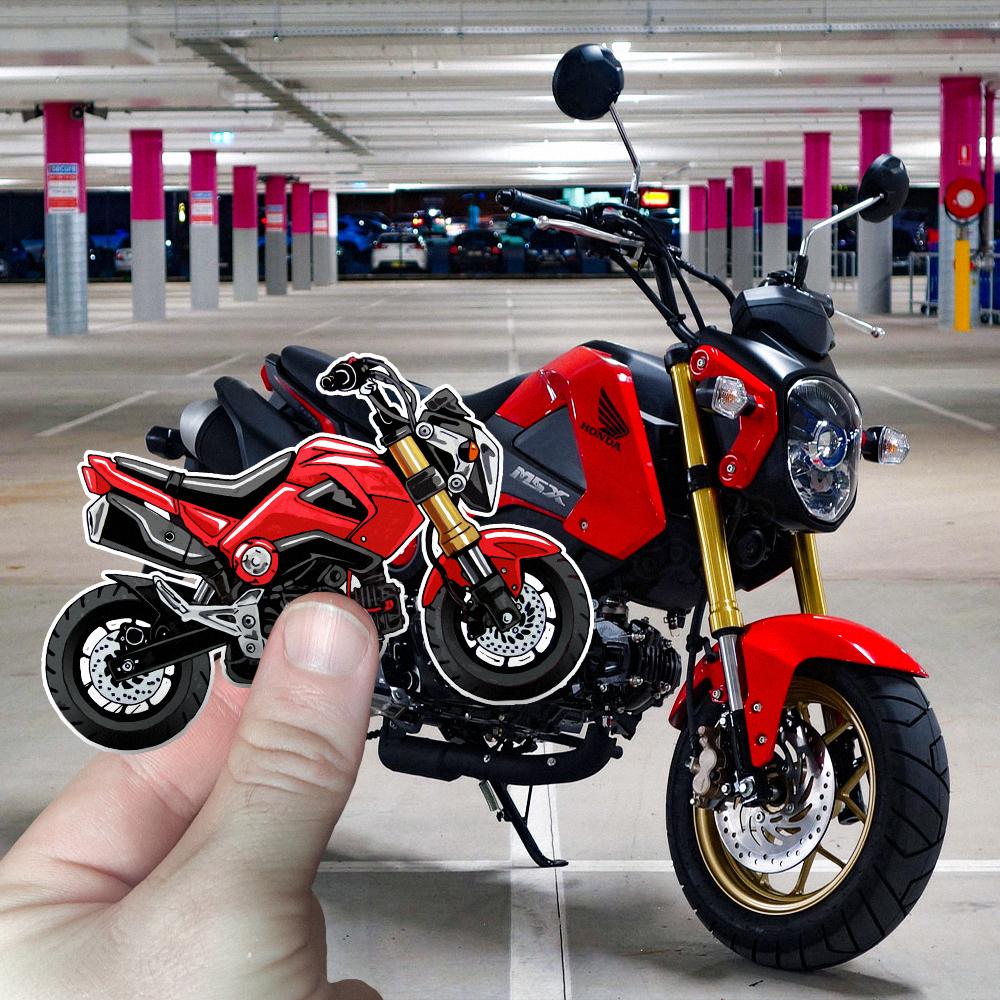 Honda Grom 2016-20 Inspired Stickers - Set of 3 Motorcycle Decals