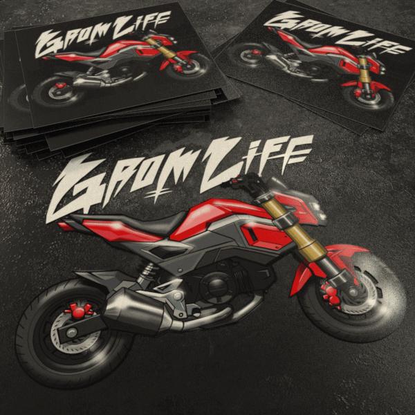 Honda Grom 2016-20 Inspired Stickers - Set of 3 Motorcycle Decals