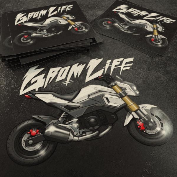 Honda Grom 2016-20 Inspired Stickers - Set of 3 Motorcycle Decals