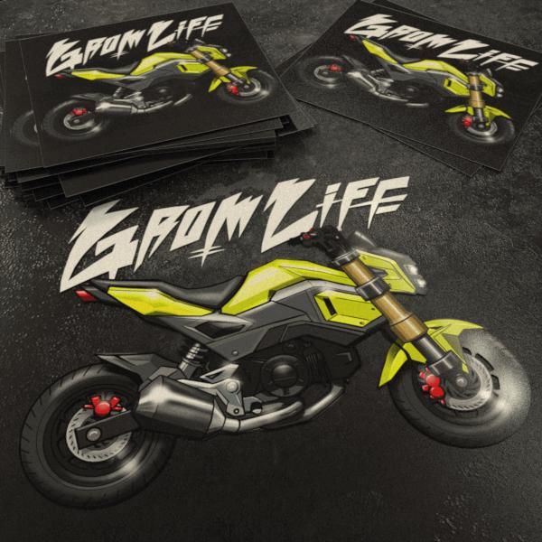 Honda Grom 2016-20 Inspired Stickers - Set of 3 Motorcycle Decals