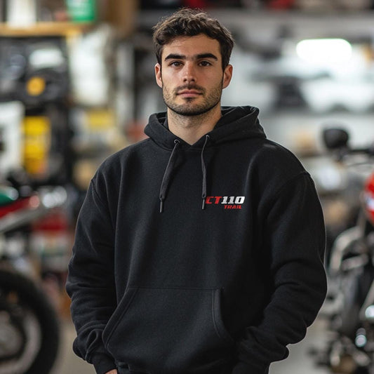 Honda CT110 Trail Inspired Hoodie - Motorcycle Sweatshirt