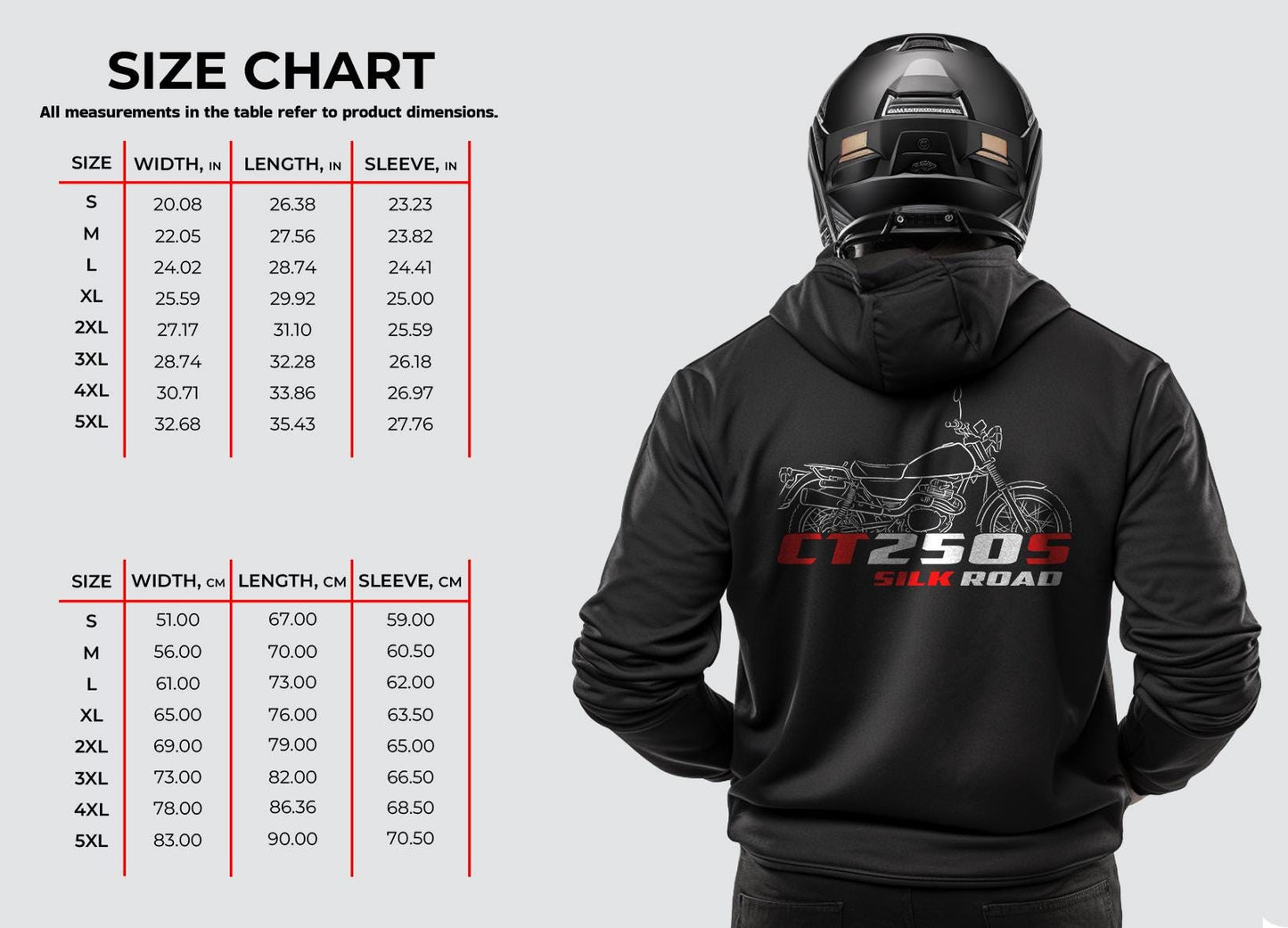 Honda CT250S Silk Road 1981 Inspired Hoodie - Motorcycle Sweatshirt