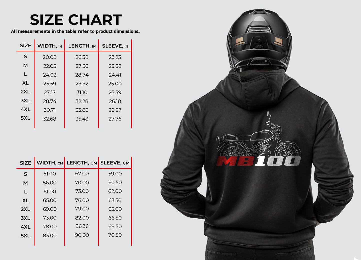 Honda MB100 Inspired Hoodie - Motorcycle Sweatshirt