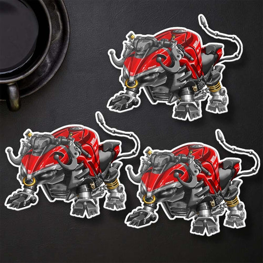Ducati Streetfighter V4 Stickers - Set of 3 Motorcycle Decals for Riders