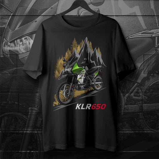 Kawasaki KLR 650 2008-10 T-Shirt - Motorcycle Tee Shirt for Riders