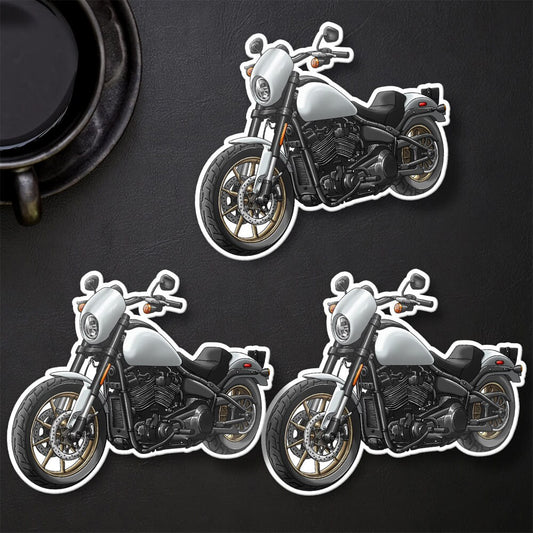 Harley Low Rider S Stickers - Set of 3 Biker Motorcycle Decals