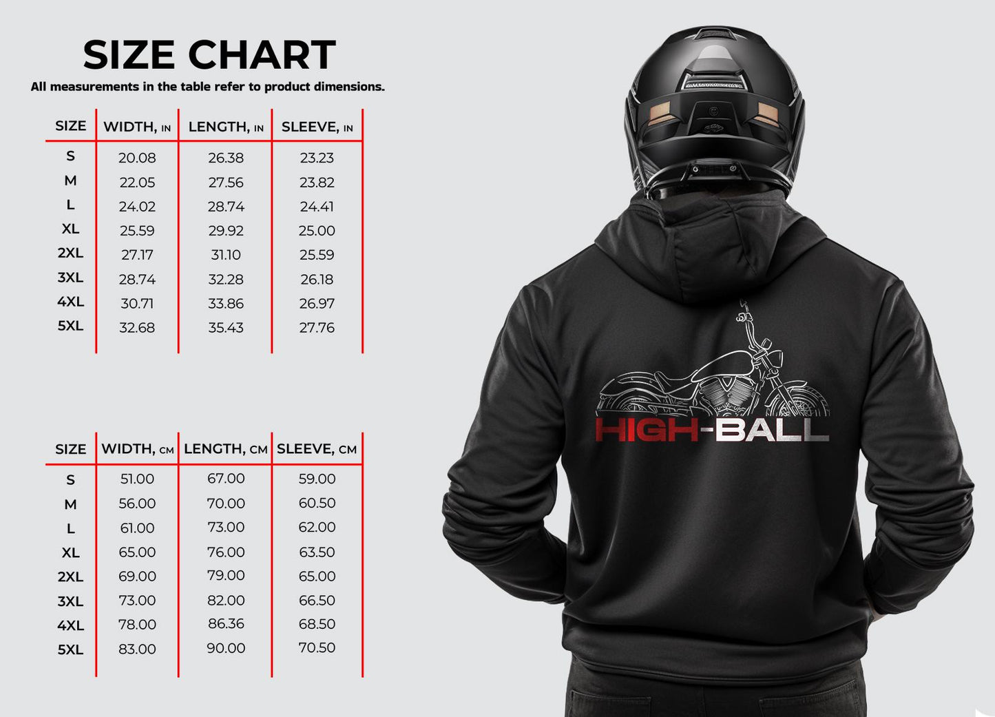 Victory High-Ball Hoodie - Motorcycle Sweatshirt for Bikers