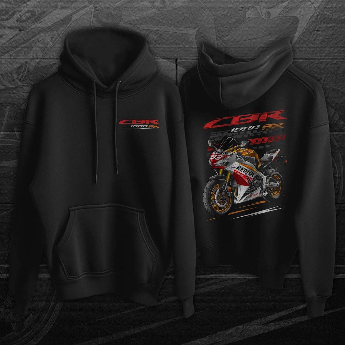 Honda CBR1000RR 2012-16 Inspired Hoodie - Motorcycle Sweatshirt
