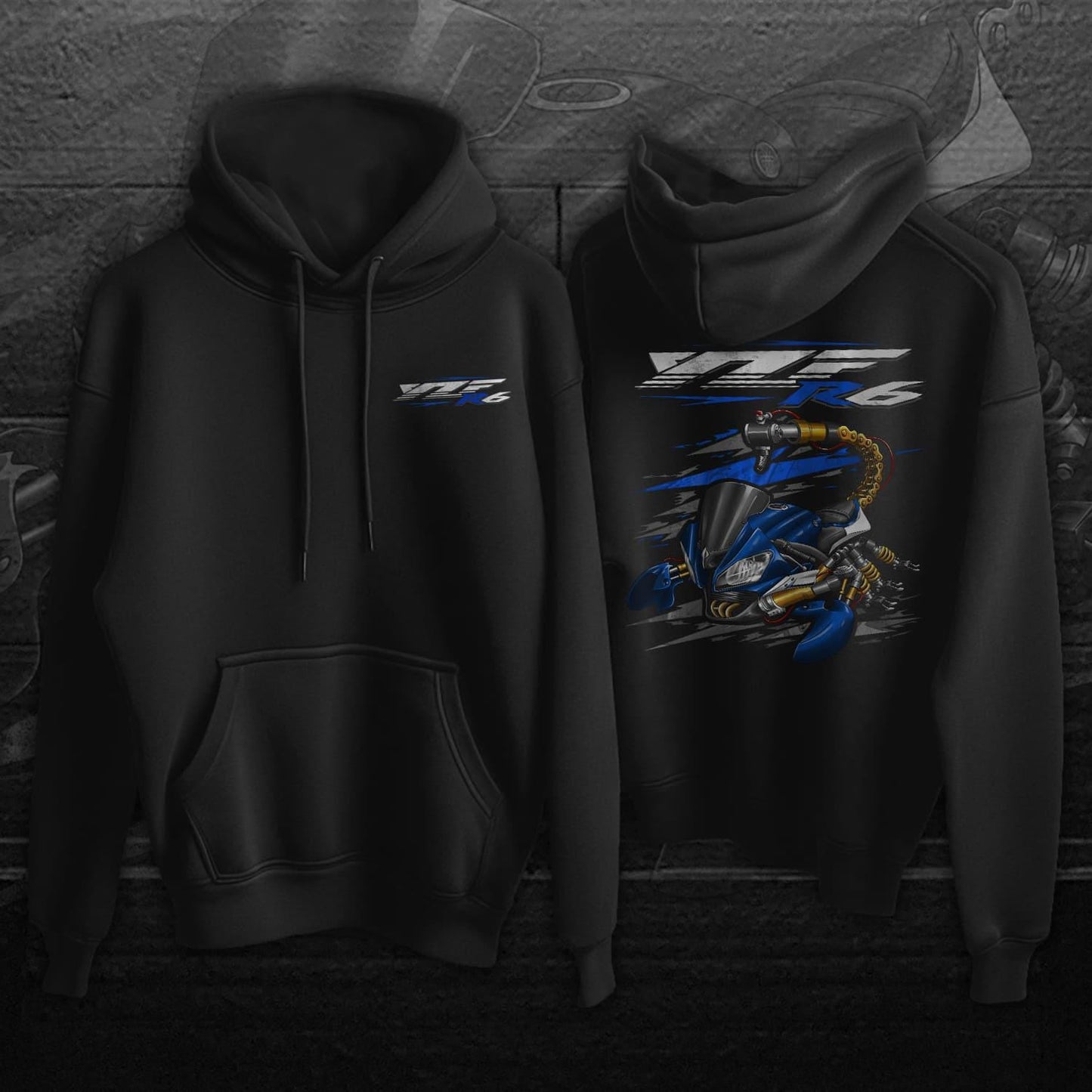 Yamaha YZF-R6 Inspired Hoodies - Motorcycle Sweatshirt
