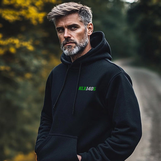 Kawasaki KLX140G Inspired Hoodie - Motorcycle Sweatshirt for Riders