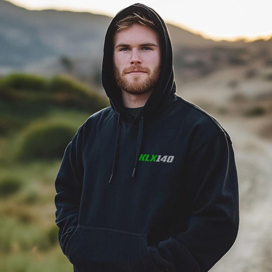 Kawasaki KLX140 Inspired Hoodie - Motorcycle Sweatshirt for Riders