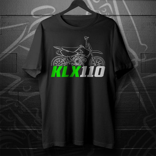 Kawasaki KLX110 2002-2009 Inspired T-Shirt - Motorcycle Tee Shirt for Riders