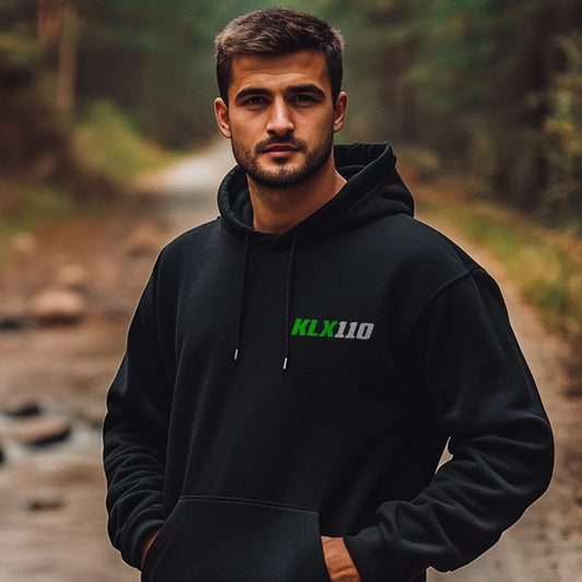 Kawasaki KLX110 & KLX110L 2010-2020 Inspired Hoodie - Motorcycle Sweatshirt for Riders