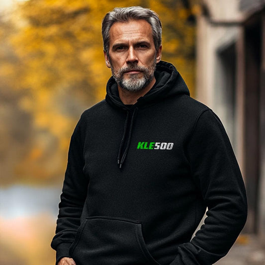 Kawasaki KLE 500 Inspired Hoodie - Motorcycle Sweatshirt for Riders