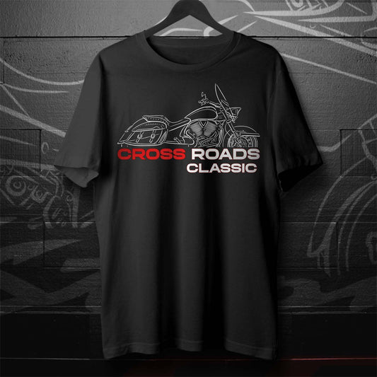 Victory Cross Roads Classic T-Shirt - Motorcycle Tee Shirt for Bikers