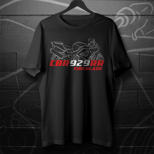 Honda CBR929RR FireBlade Inspired T-Shirt - Motorcycle Tee Shirt