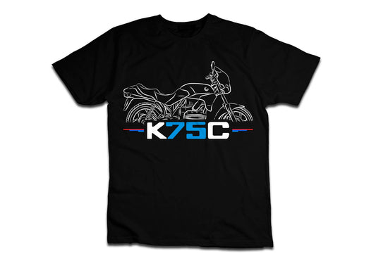 BMW K75C T-Shirt - Motorcycle Tee Shirt for Motorrad Riders