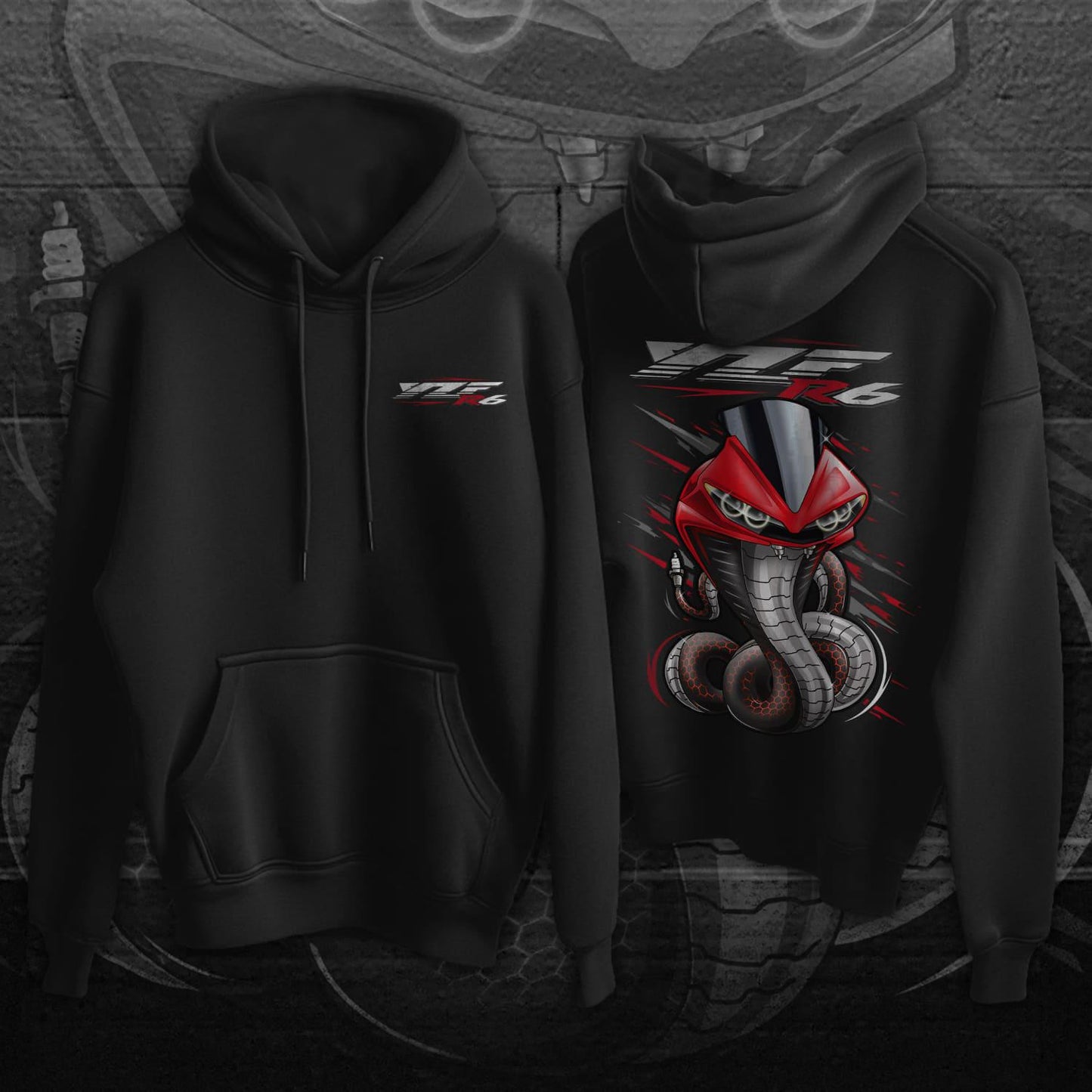 Yamaha YZF-R6 Inspired Hoodies - Motorcycle Sweatshirt