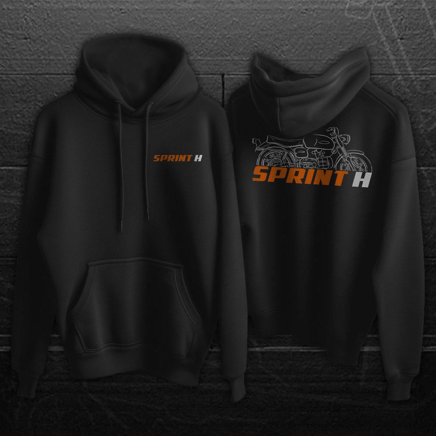 Harley-Davidson Sprint H Inspired Hoodie - Biker Motorcycle Sweatshirt