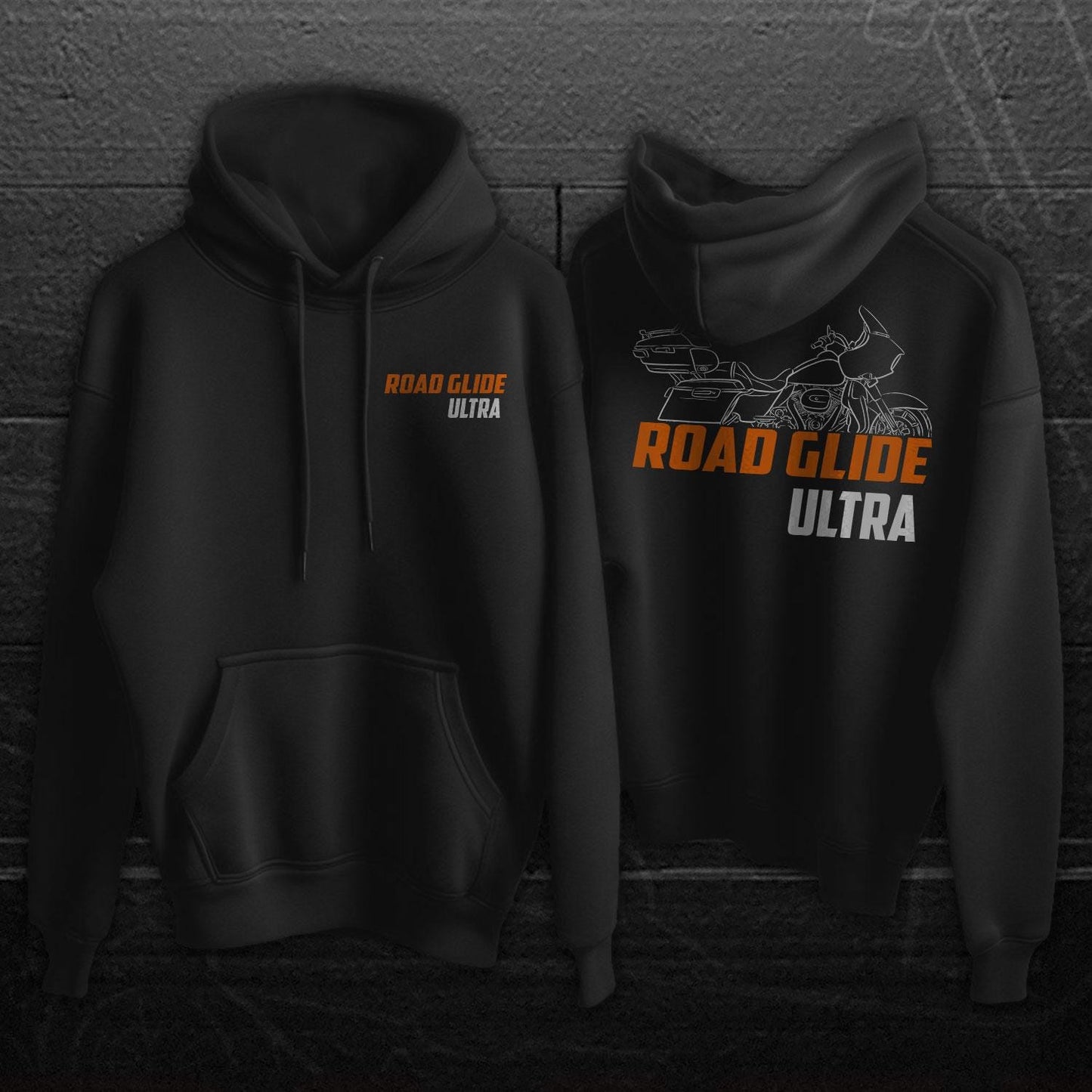 Harley-Davidson Road Glide Ultra FLTRU Inspired Hoodie - Biker Motorcycle Sweatshirt