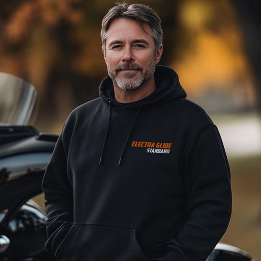 Harley-Davidson FLHT Electra Glide Standard Inspired Hoodie - Biker Motorcycle Sweatshirt