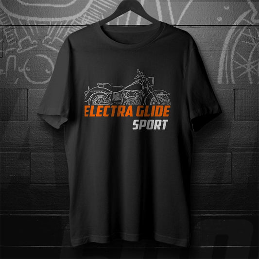 Harley-Davidson Electra Glide Sport FLHS Inspired T-Shirt - Biker Motorcycle Tee Shirt