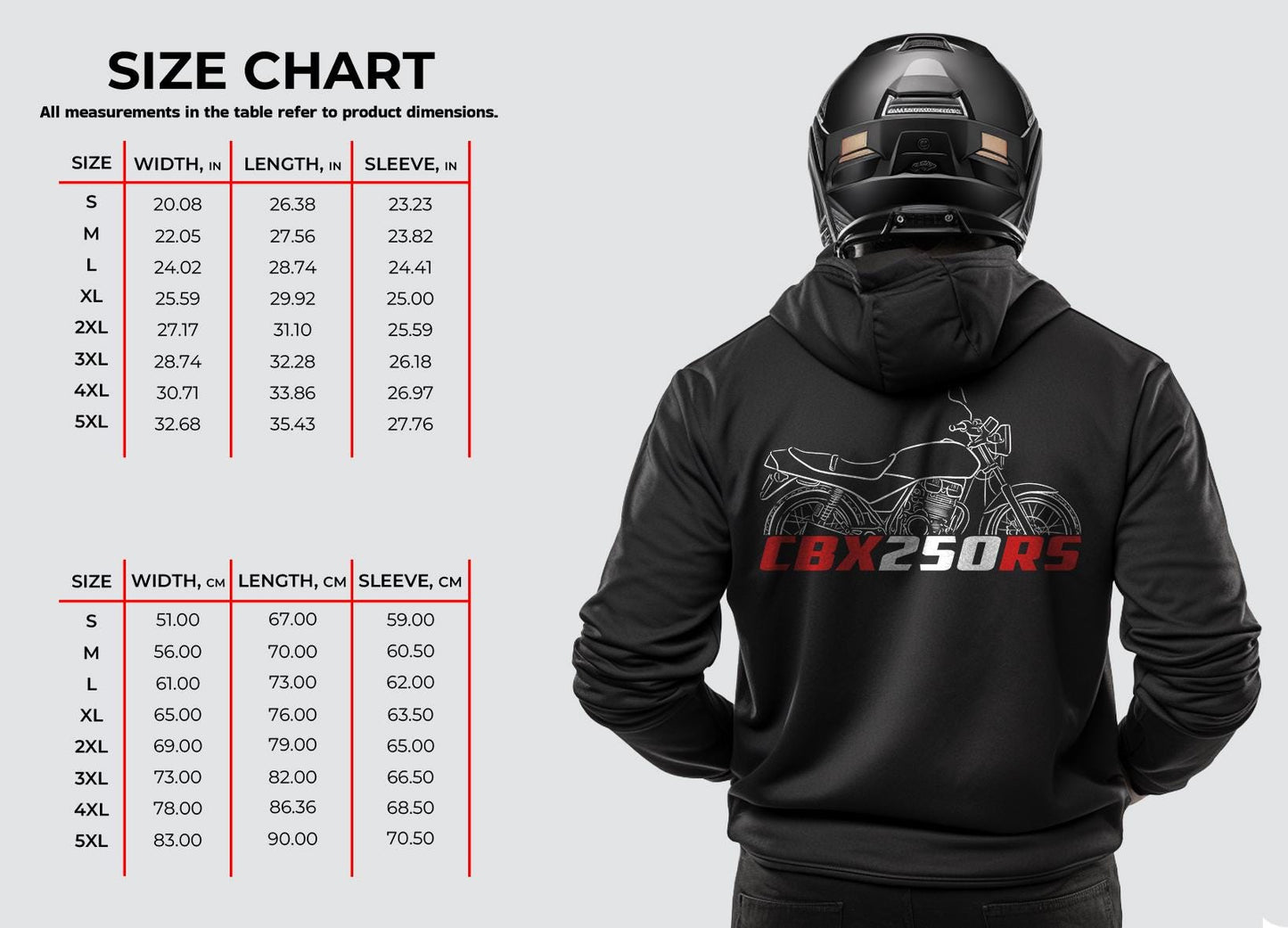 Honda CBX250RS & 250S Inspired Hoodie - Motorcycle Sweatshirt