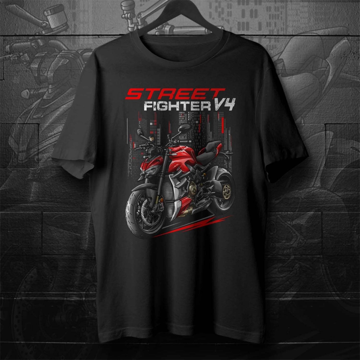 Ducati Streetfighter V4 T-Shirt - Motorcycle Tee Shirt for Riders