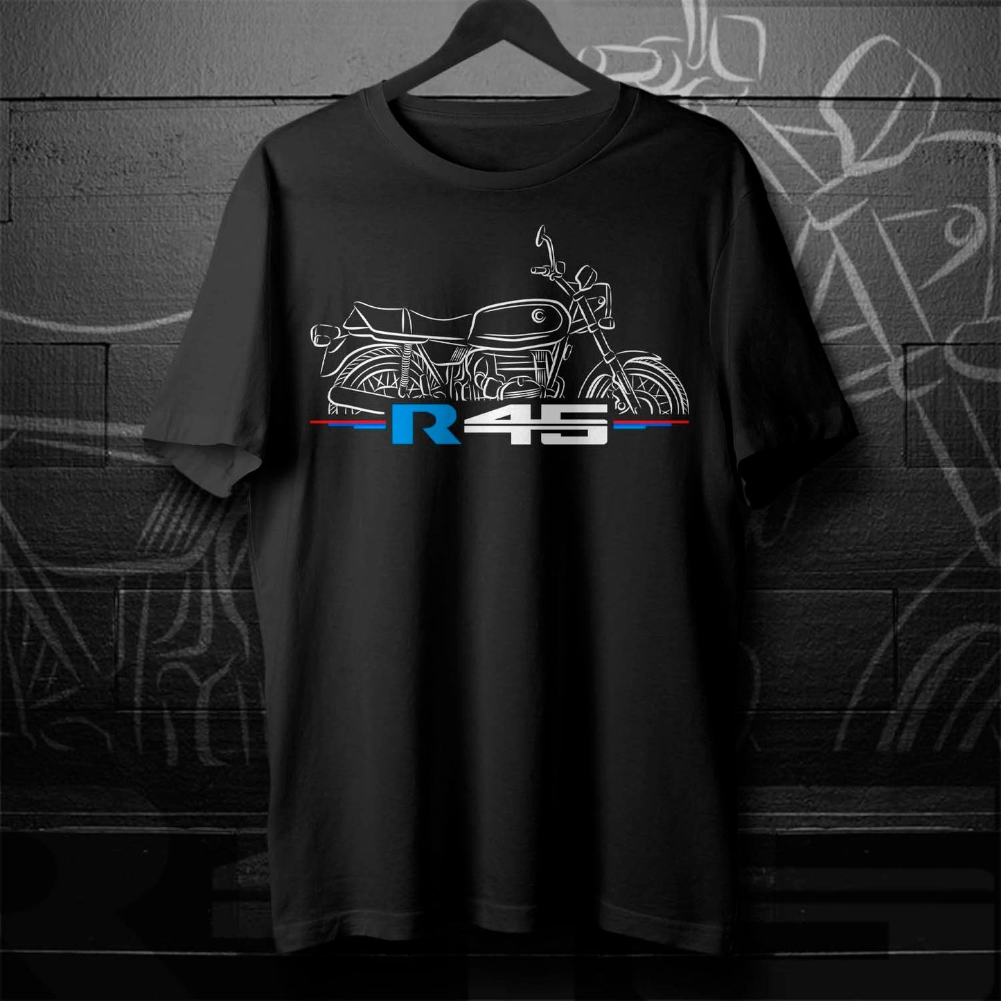 BMW R 45 T-Shirt - Motorcycle Tee Shirt for Motorrad Riders