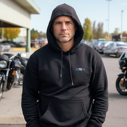 BMW R75/5 Hoodie - Motorcycle Sweatshirt for Motorrad Riders