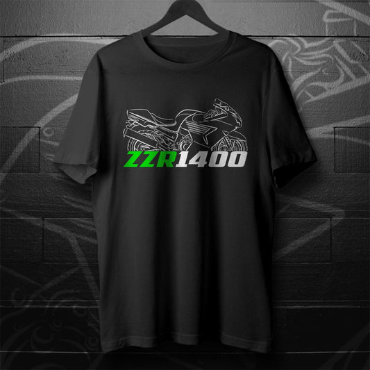 Kawasaki ZZR 1400 Inspired T-Shirt - Motorcycle Tee Shirt for Riders