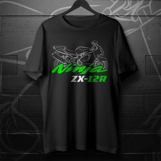 Kawasaki Ninja ZX-12R Inspired T-Shirt - Motorcycle Tee Shirt for Riders