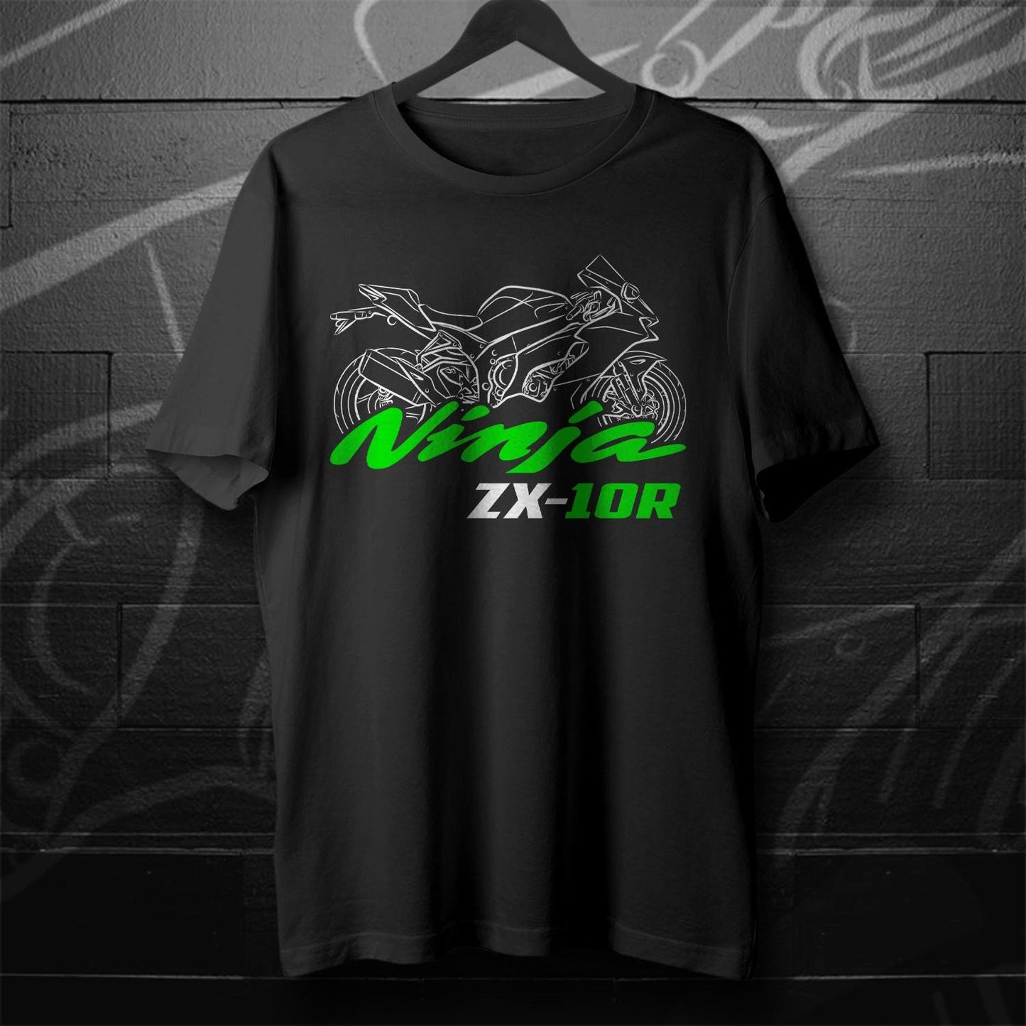 Kawasaki Ninja ZX-10R Inspired T-Shirt - Motorcycle Tee Shirt for Riders