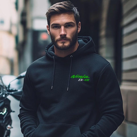 Kawasaki Ninja ZX-4R Inspired Hoodie - Motorcycle Sweatshirt for Riders