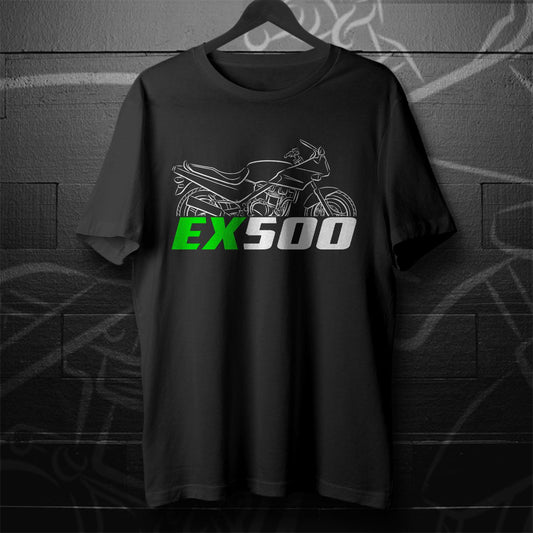 Kawasaki EX500 Inspired T-Shirt - Motorcycle Tee Shirt for Riders