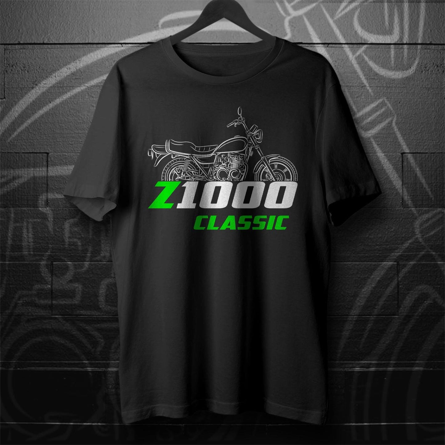 Kawasaki Z1000 & KZ1000G Classic 1980 Inspired T-Shirt - Motorcycle Tee Shirt for Riders
