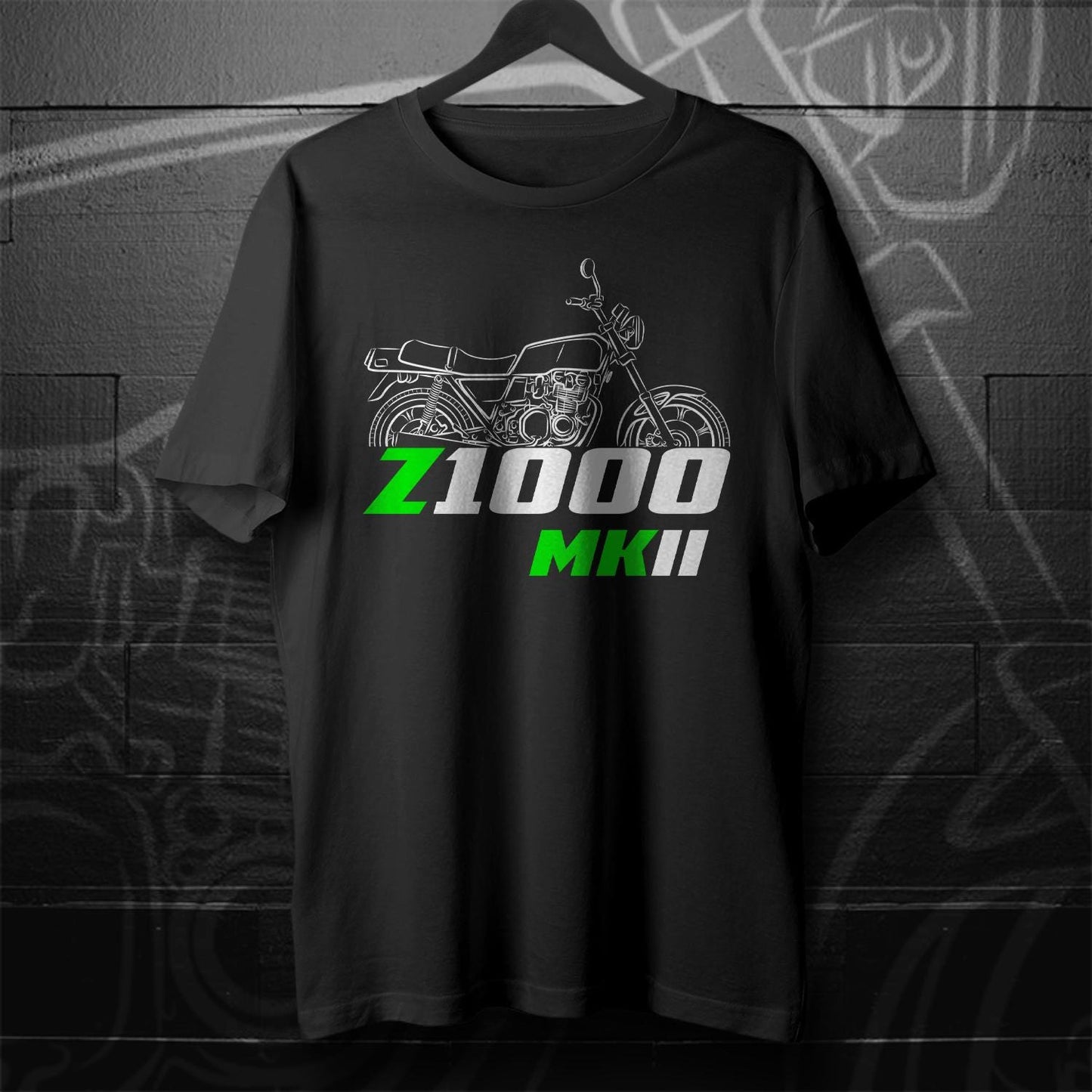 Kawasaki Z1000 & KZ1000 MKII Inspired T-Shirt - Motorcycle Tee Shirt for Riders