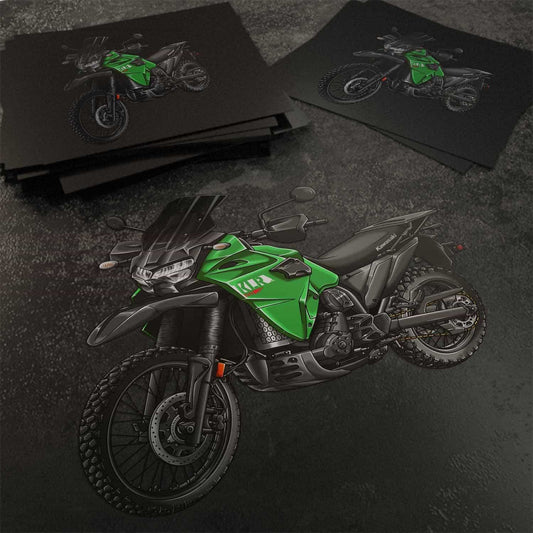 Kawasaki KLR 650 2022-24 Stickers - Set of 3 Motorcycle Decals for Riders
