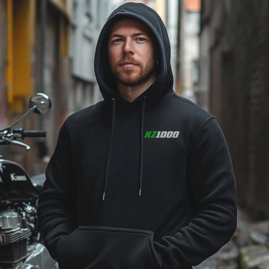 Kawasaki Z1000 & KZ1000 Inspired Hoodie - Motorcycle Sweatshirt for Riders