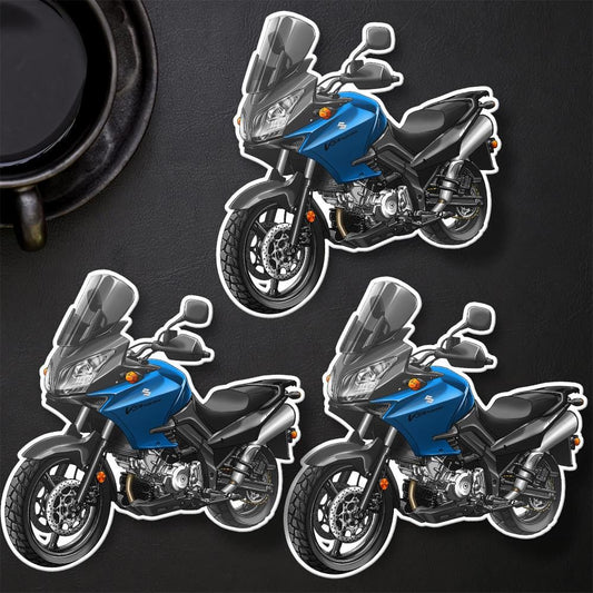 Suzuki V-Strom 1000 2007-12 Inspired Stickers - Set of 3 Biker Motorcycle Decals