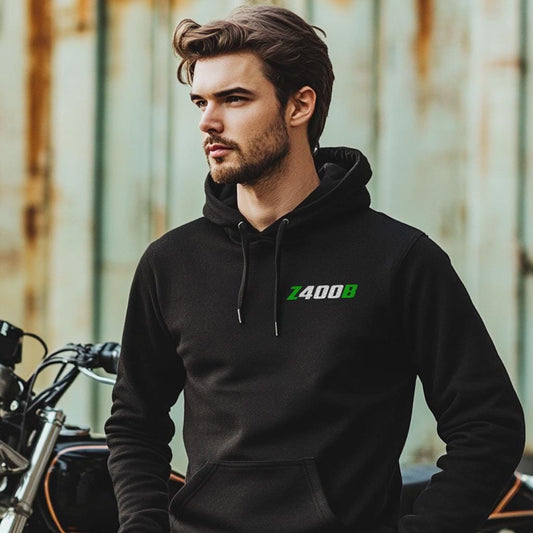 Kawasaki Z400B & KZ400B Inspired Hoodie - Motorcycle Sweatshirt for Riders
