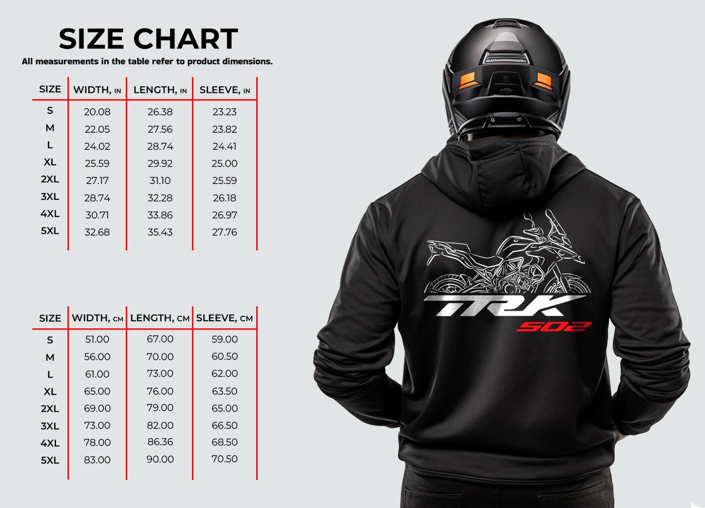 Benelli TRK 502 Hoodie - Motorcycle Sweatshirt for ADV Riders