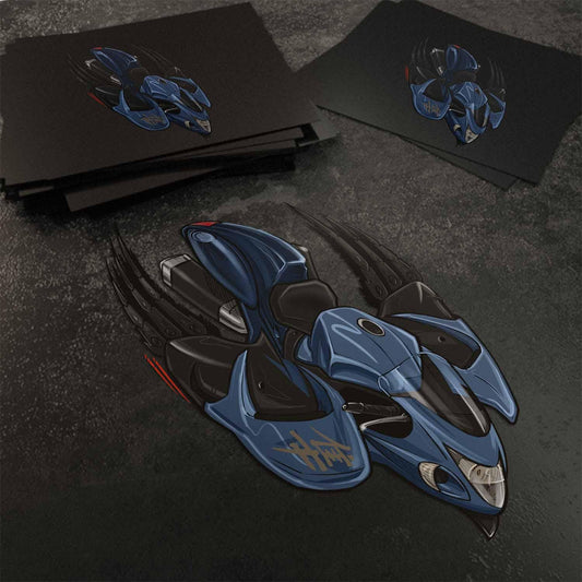 Suzuki Hayabusa 2008-09 Inspired Stickers - Set of 3 Biker Motorcycle Decals