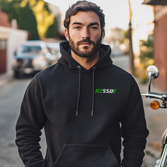 Kawasaki Z550 & KZ550 F Inspired Hoodie - Motorcycle Sweatshirt for Riders