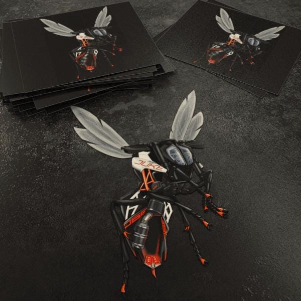 KTM Duke 390 Inspired Stickers - Set of 3 Motorcycle Decals