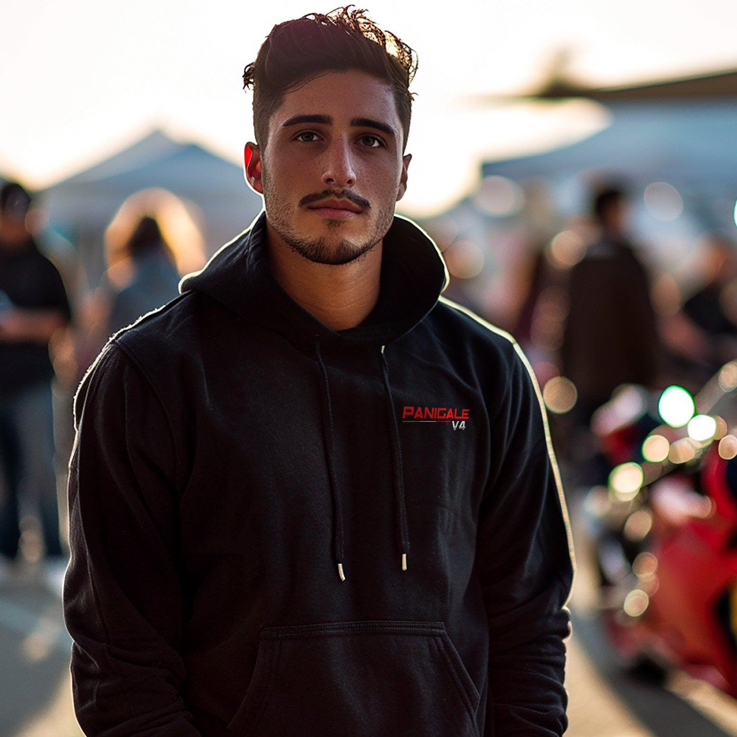 Ducati Panigale V4 Inspired Hoodie - Motorcycle Sweatshirt for Riders