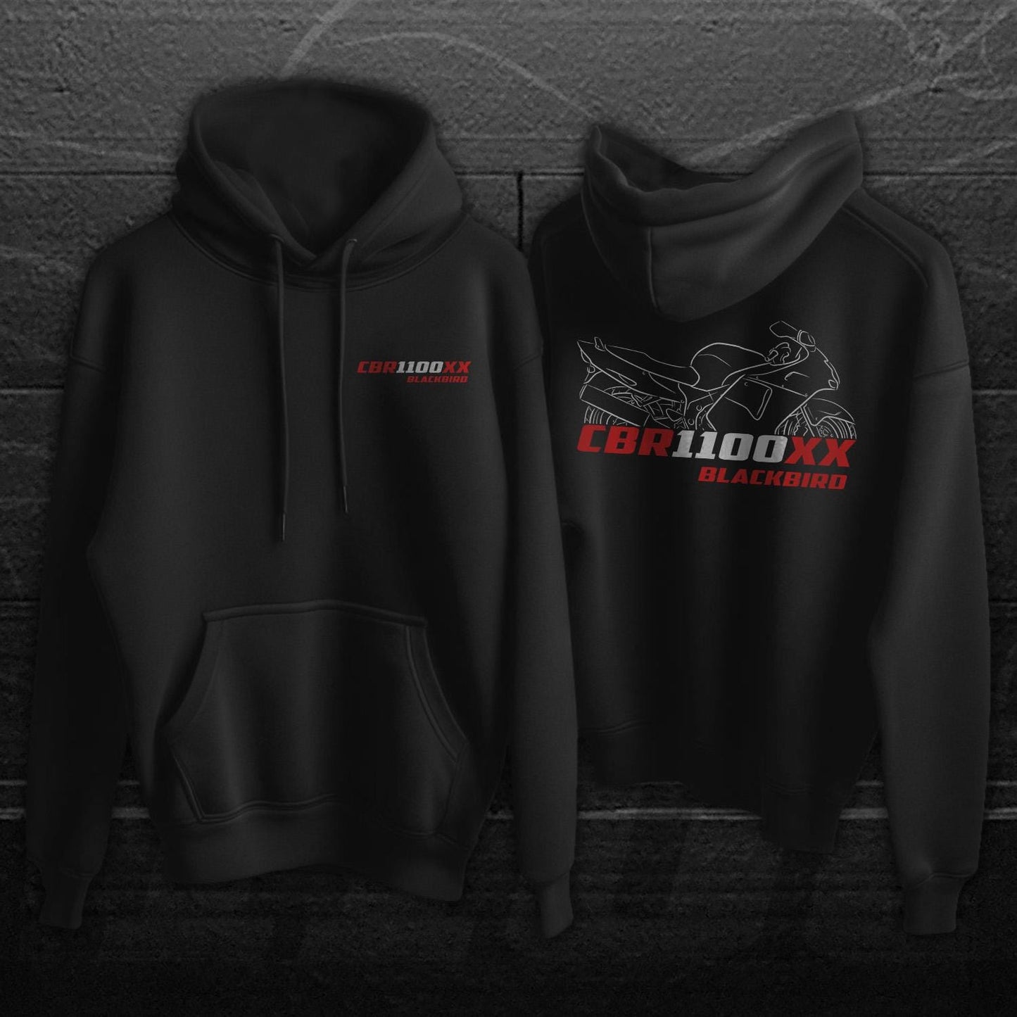 Honda CBR1100XX Blackbird Inspired Hoodie - Motorcycle Sweatshirt